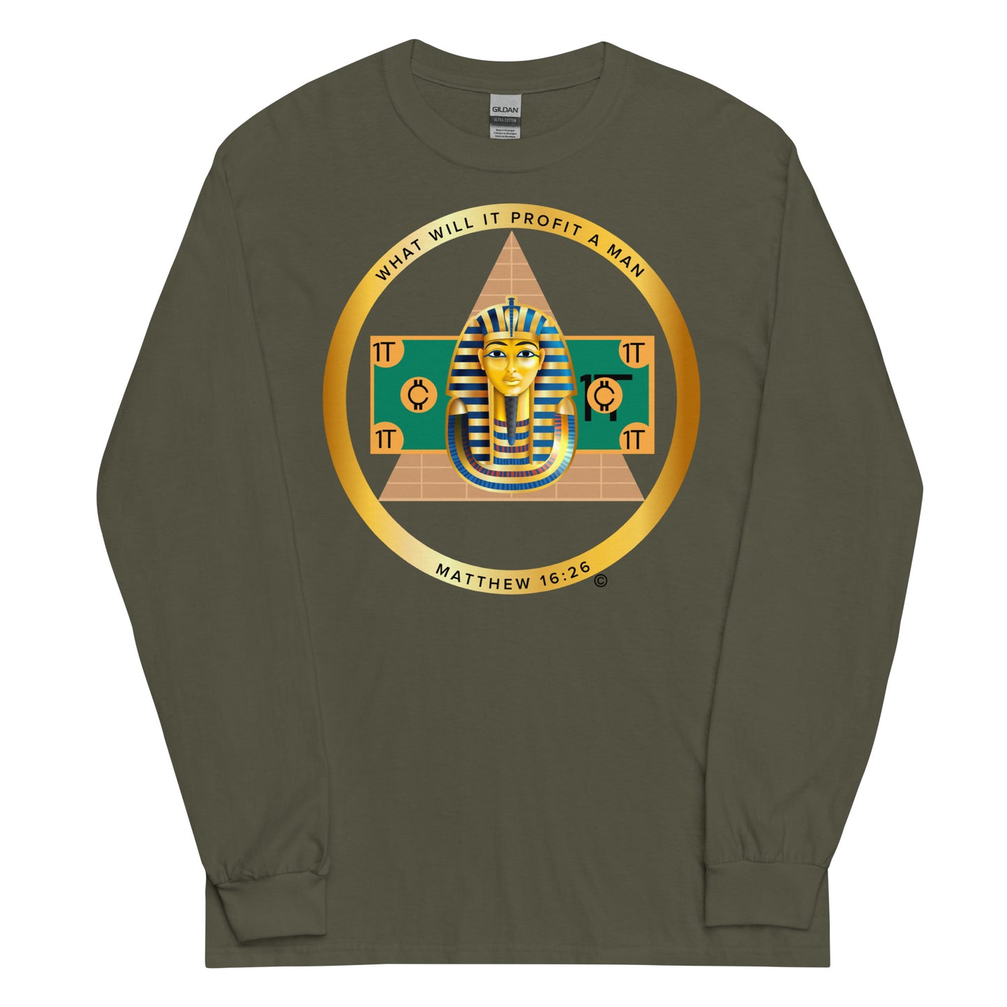 Matthew 16:26 Men’s Long Sleeve Shirt