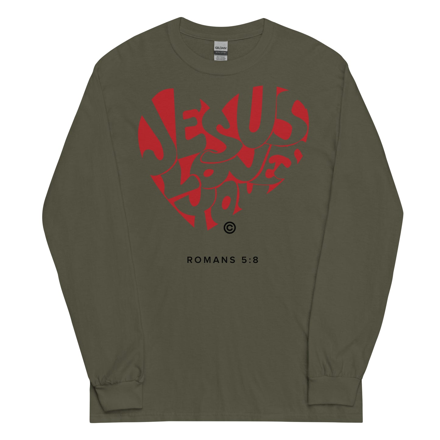 Jesus Loves You Men’s Long Sleeve Shirt