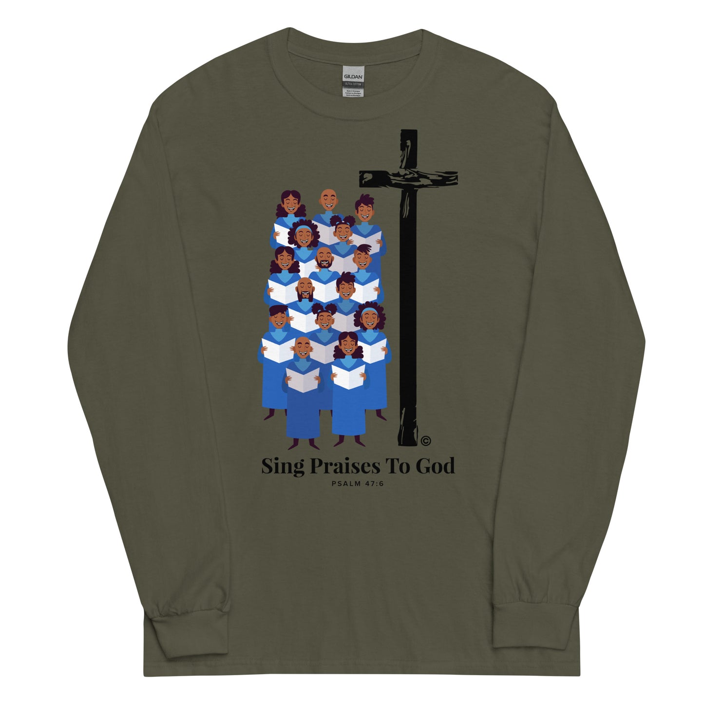 Sing Praises to God Men’s Long Sleeve Shirt