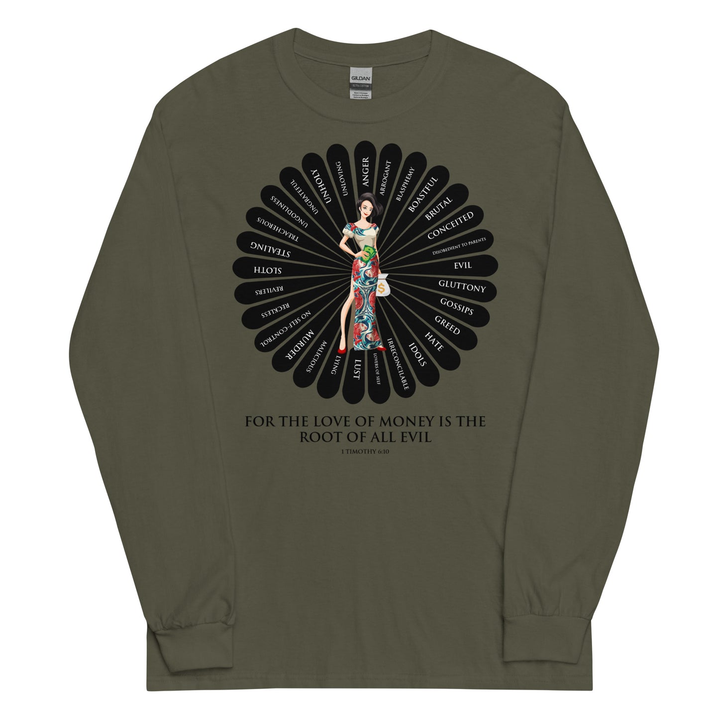 For the Love of Money Men’s Long Sleeve Shirt