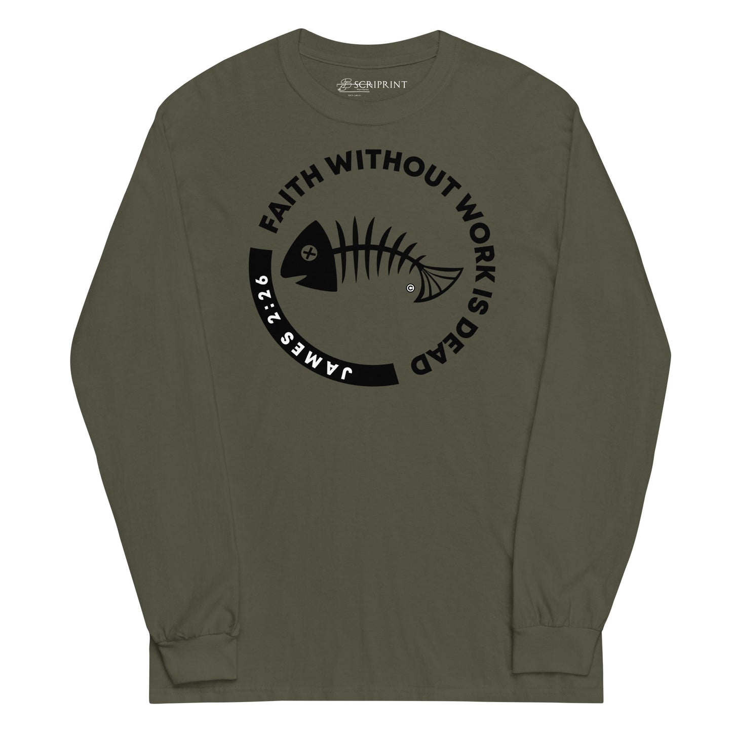 Faith Without Work Men’s Long Sleeve Shirt
