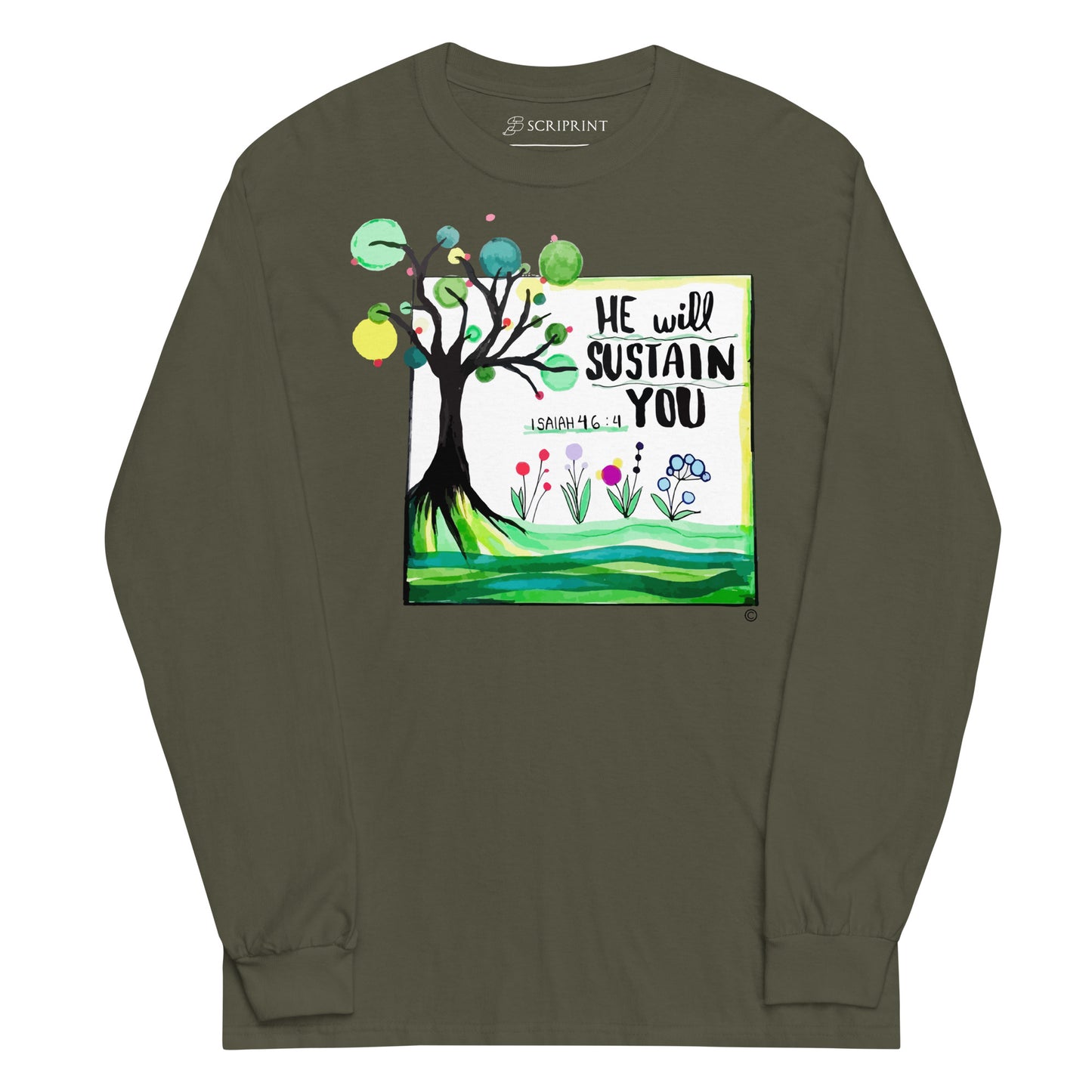 He Will Sustain You Men’s Long Sleeve Shirt
