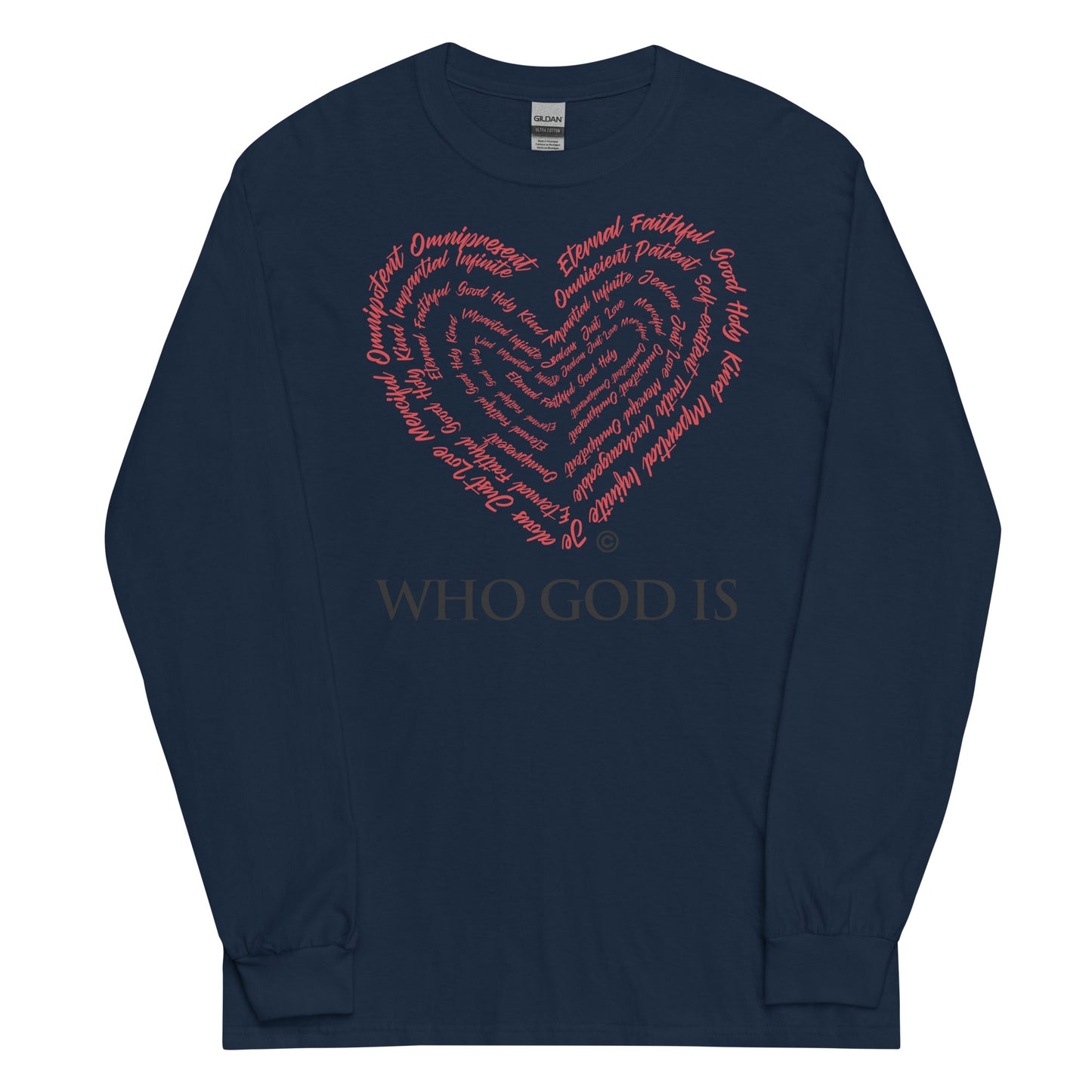Who God Is Men’s Long Sleeve Shirt