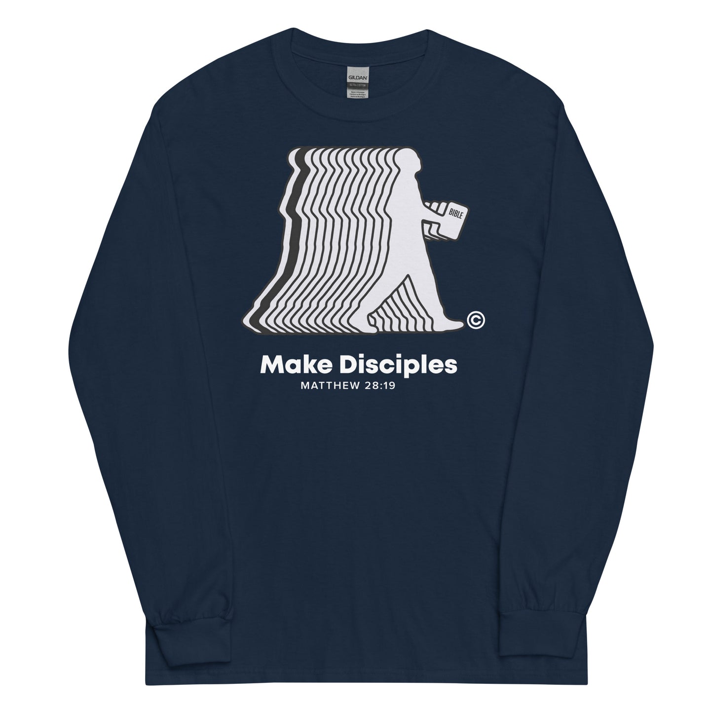 Make Disciples Dark-Colored Men’s Long Sleeve Shirt