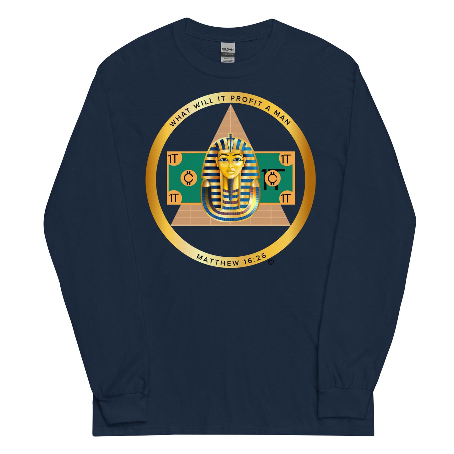 Matthew 16:26 Men’s Long Sleeve Shirt