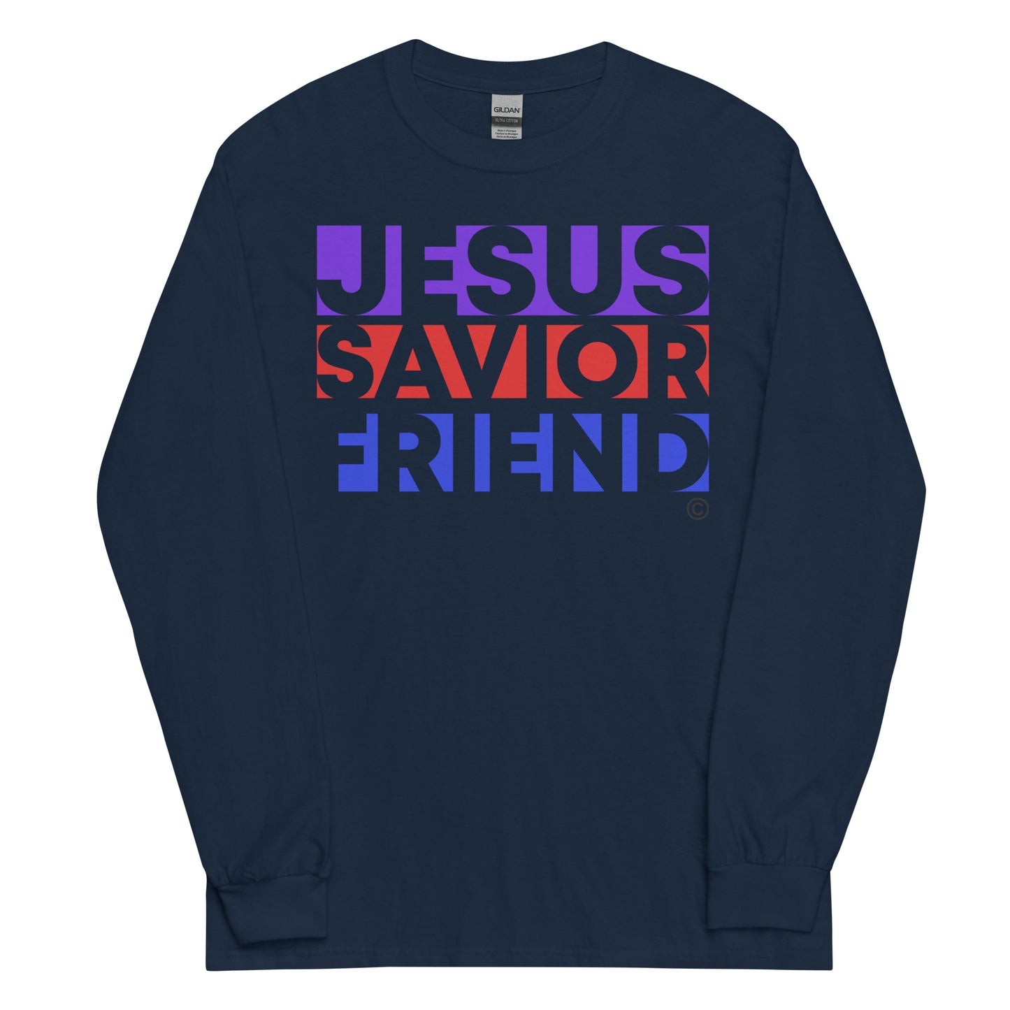 Jesus Savior Friend Men’s Long Sleeve Shirt