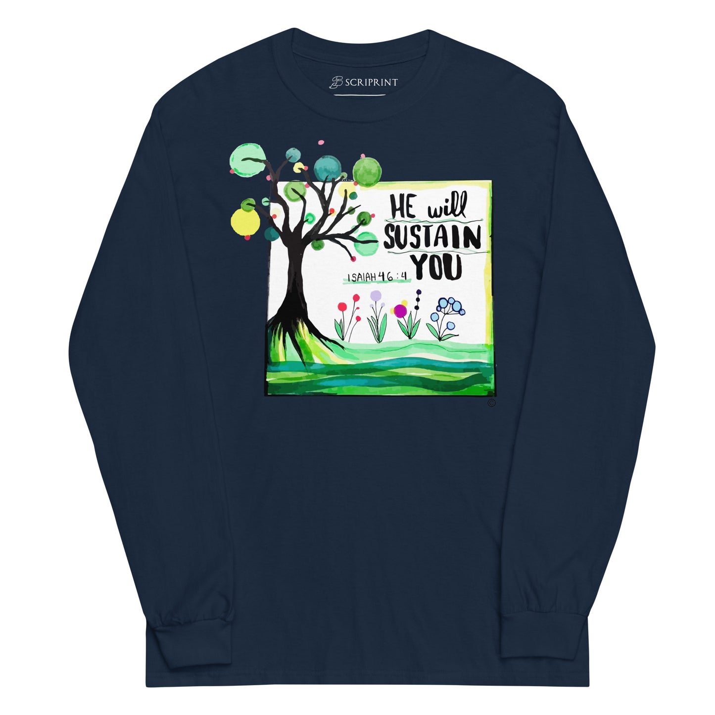 He Will Sustain You Men’s Long Sleeve Shirt