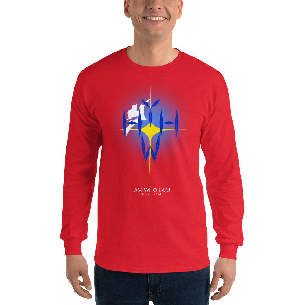 I Am Who I Am Dark-Colored Men’s Long Sleeve Shirt