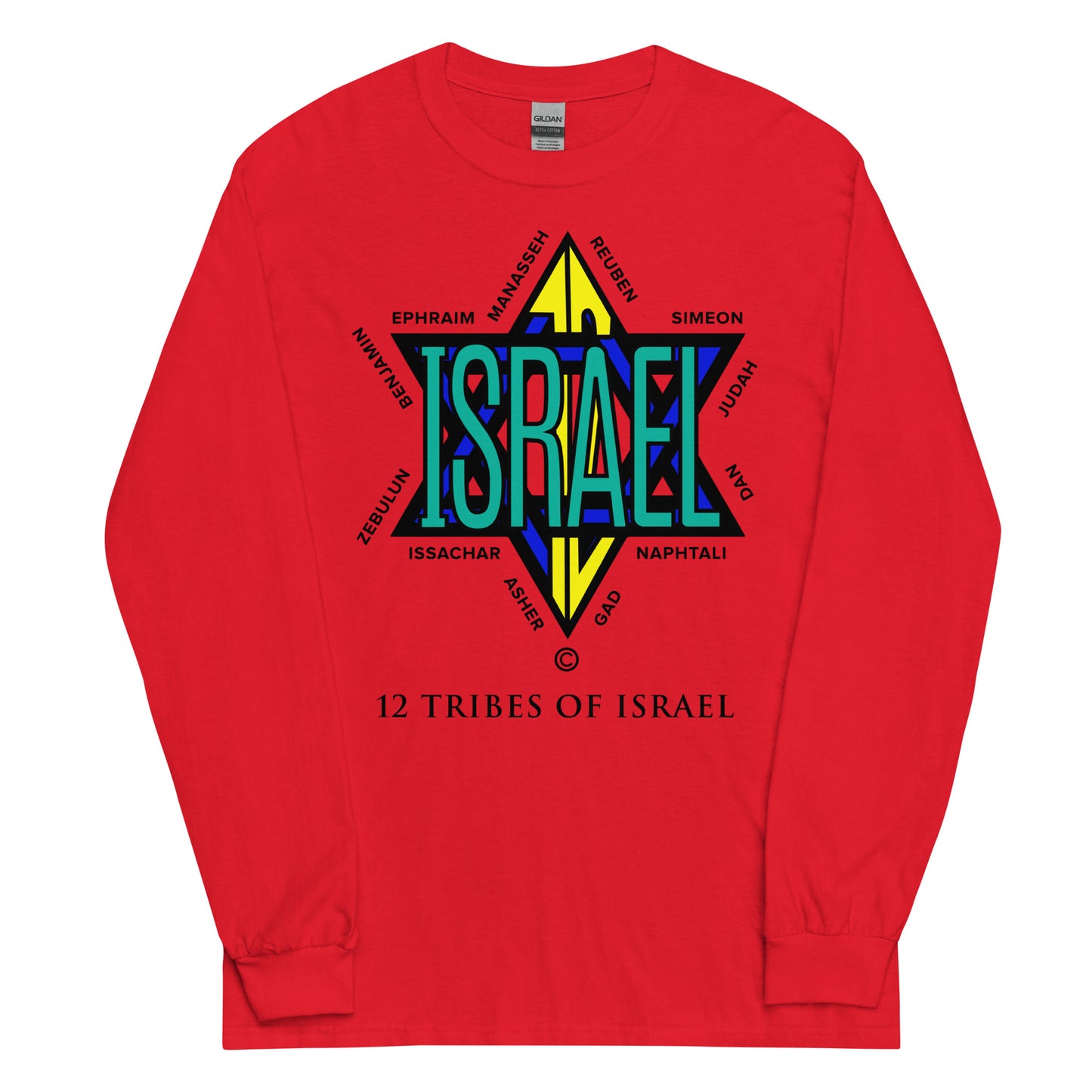 12 Tribes of Israel Men’s Long Sleeve Shirt