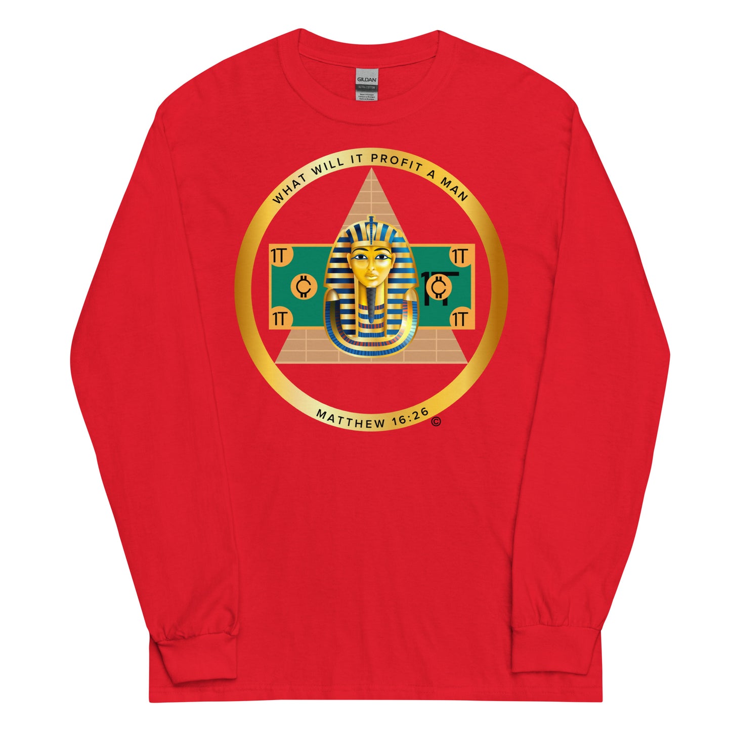 Matthew 16:26 Men’s Long Sleeve Shirt