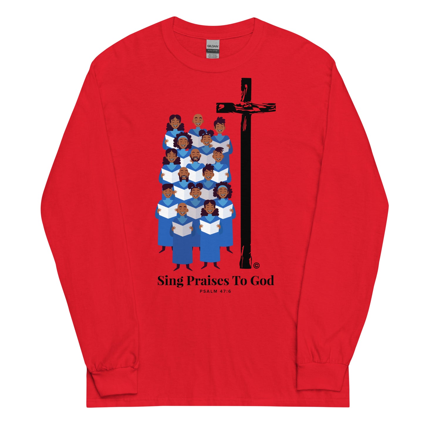 Sing Praises to God Men’s Long Sleeve Shirt