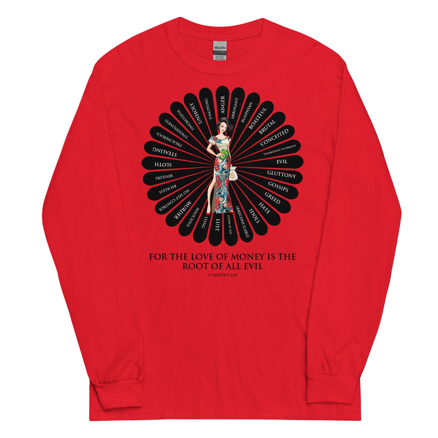 For the Love of Money Men’s Long Sleeve Shirt