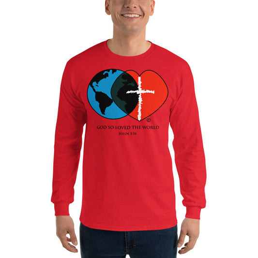 John 3:16 Men’s Long Sleeve Shirt