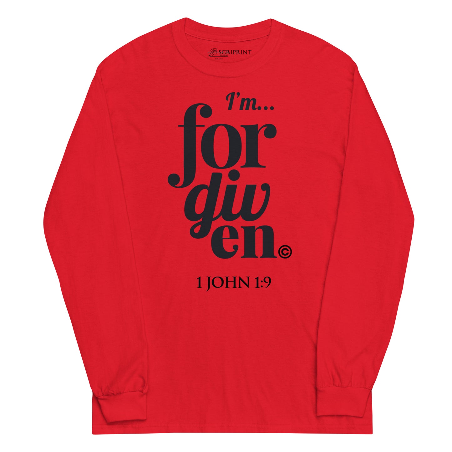 I'm Forgiven Men’s Long Sleeve Shirt