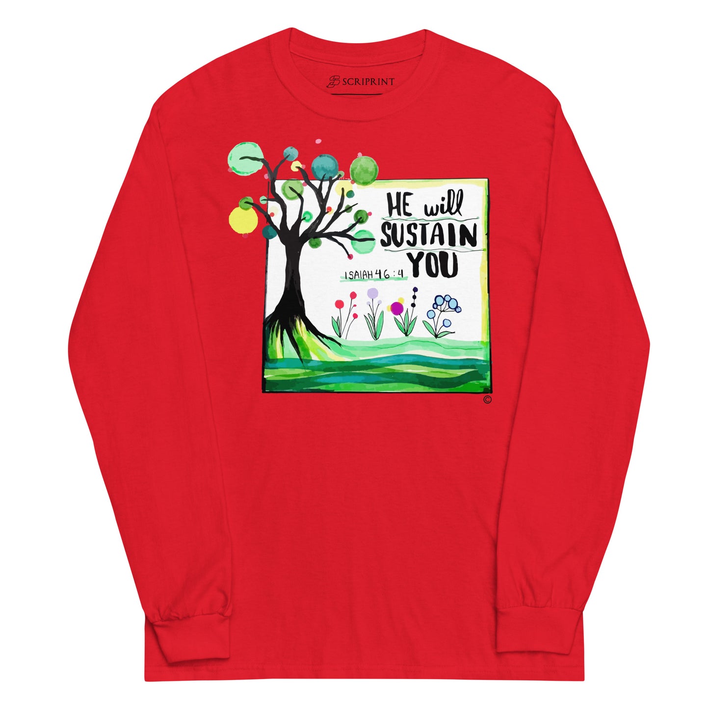 He Will Sustain You Men’s Long Sleeve Shirt