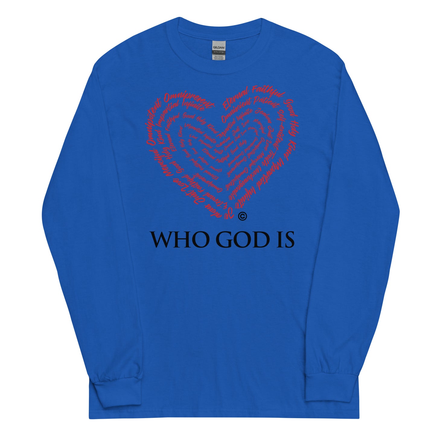Who God Is Men’s Long Sleeve Shirt