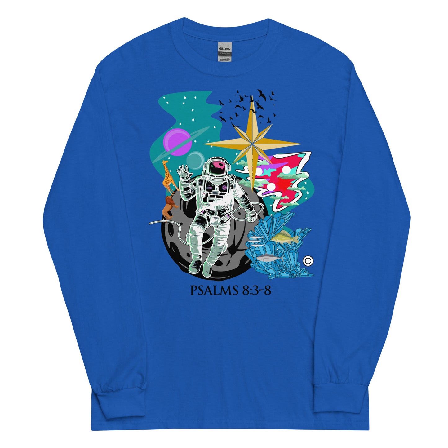 Psalm 8:3-8 Men’s Long Sleeve Shirt