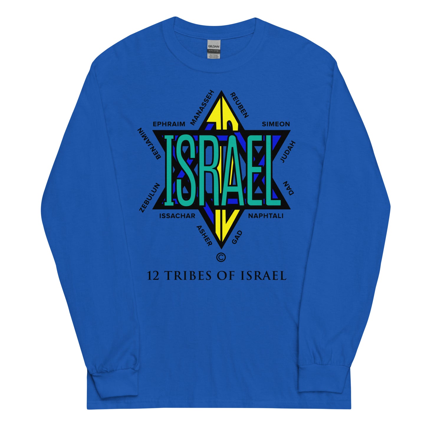 12 Tribes of Israel Men’s Long Sleeve Shirt