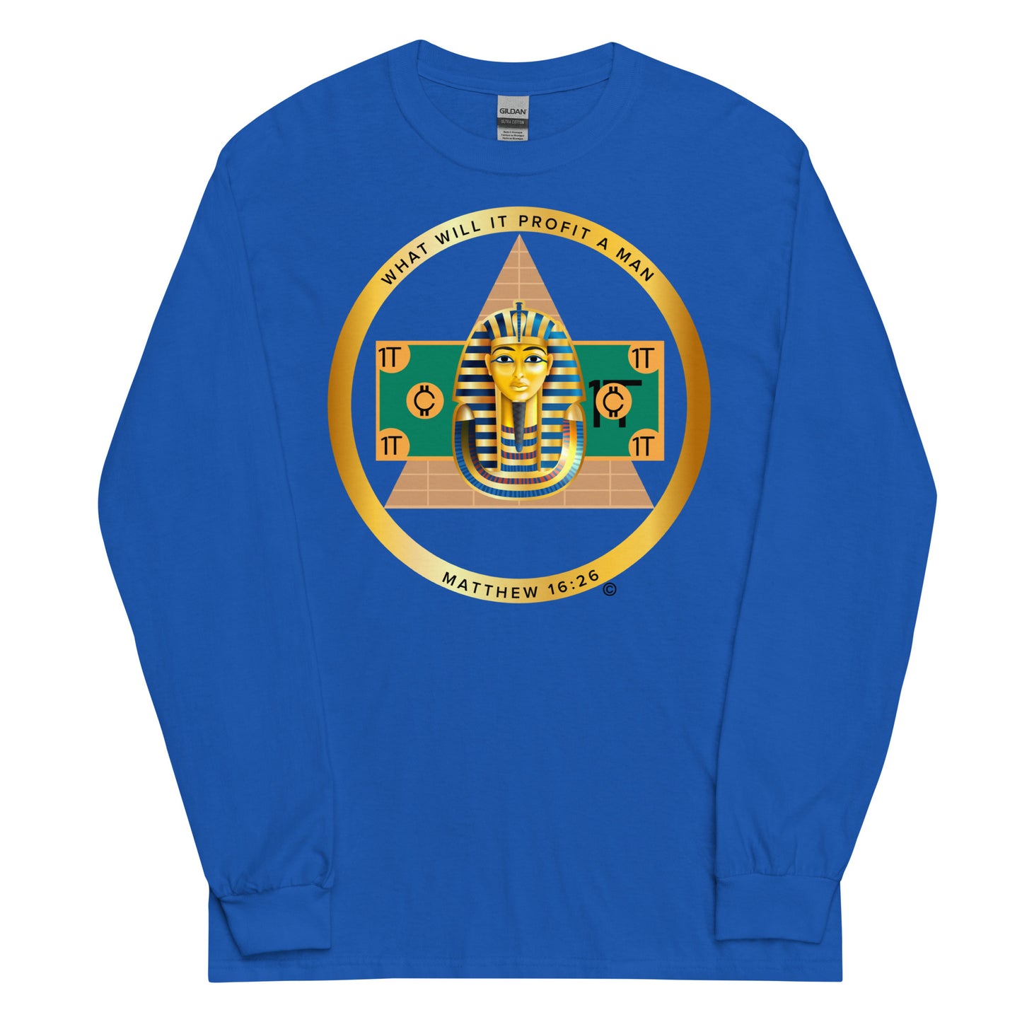 Matthew 16:26 Men’s Long Sleeve Shirt