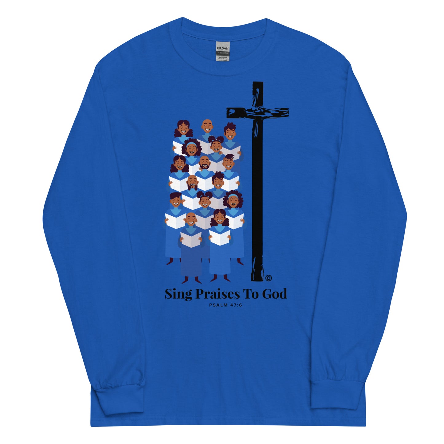 Sing Praises to God Men’s Long Sleeve Shirt