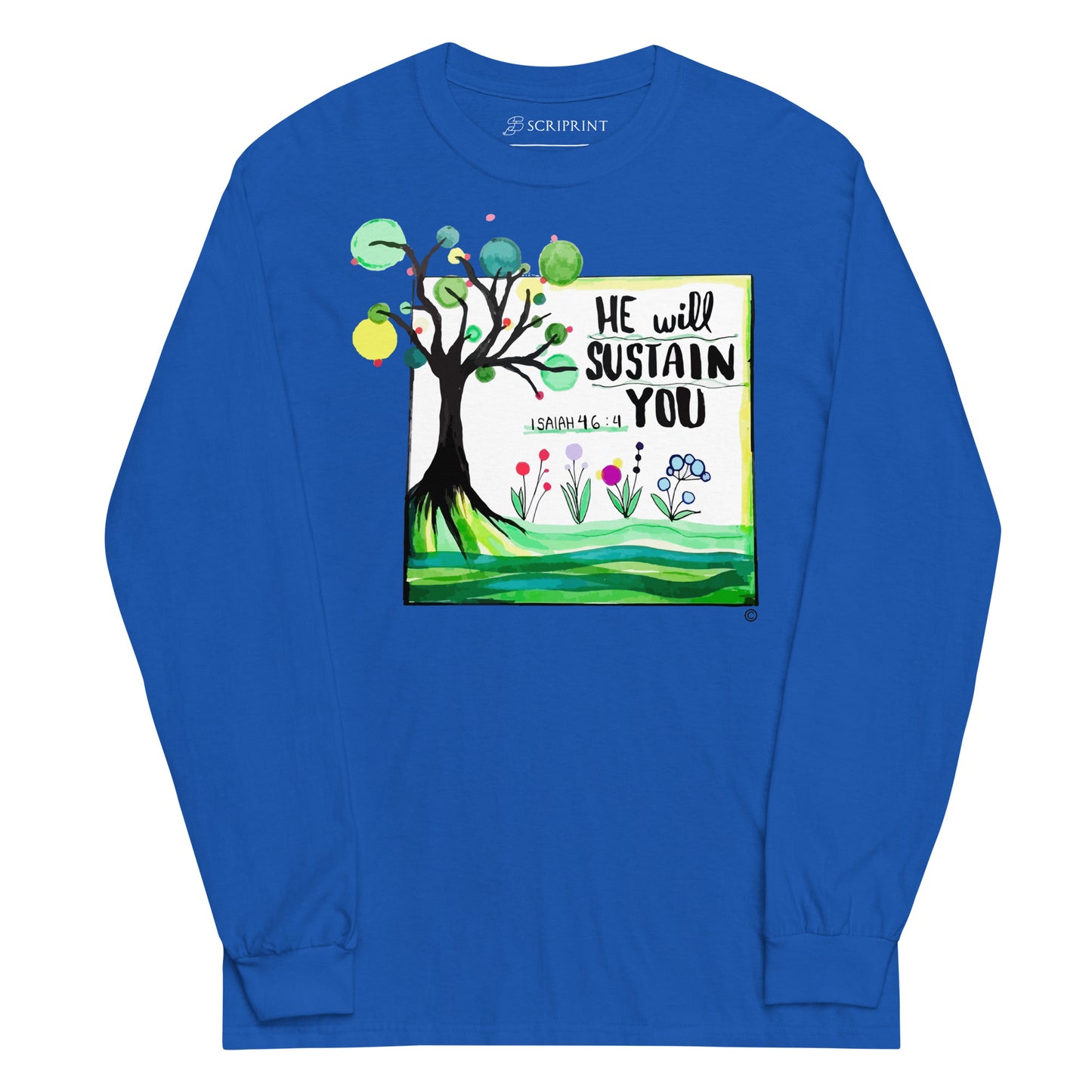 He Will Sustain You Men’s Long Sleeve Shirt