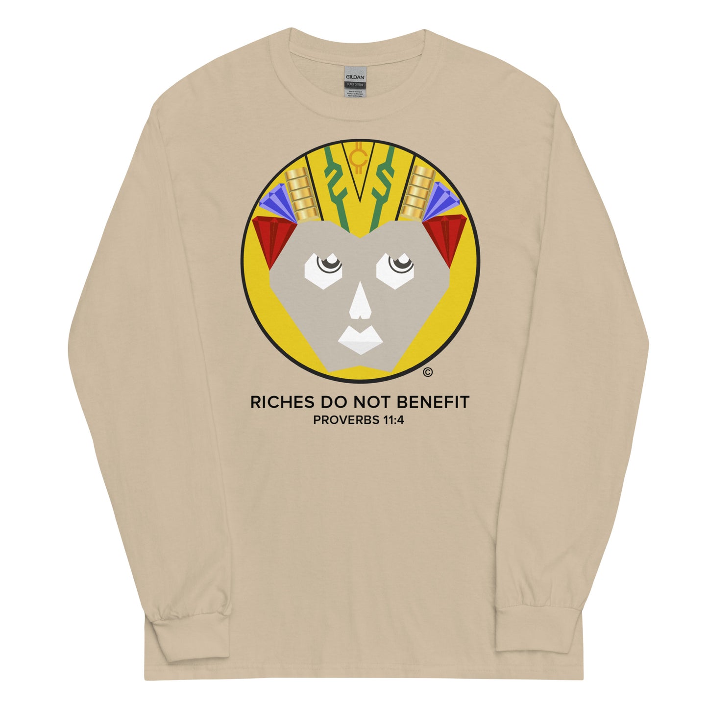 Riches Do Not Benefit Men’s Long Sleeve Shirt