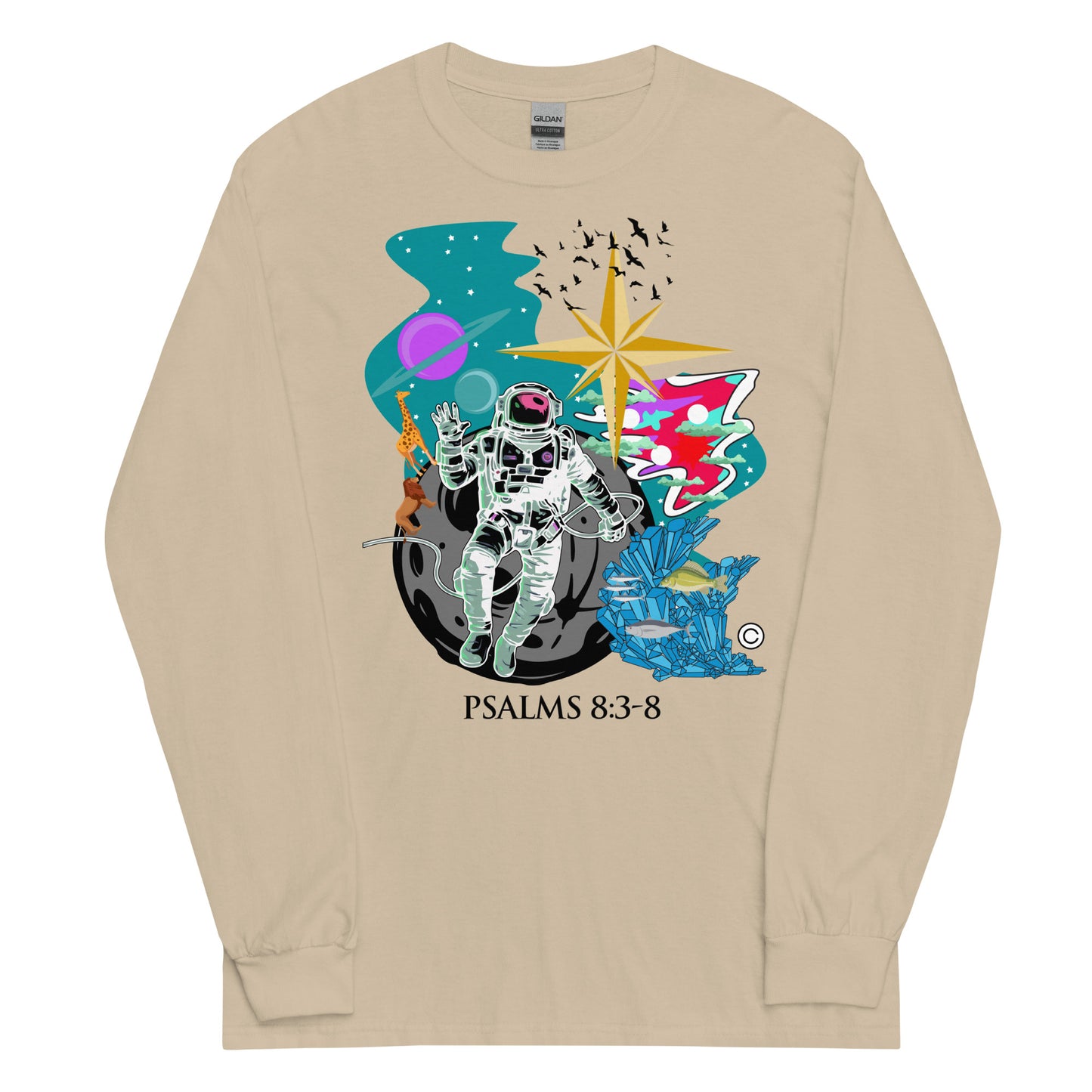 Psalm 8:3-8 Men’s Long Sleeve Shirt