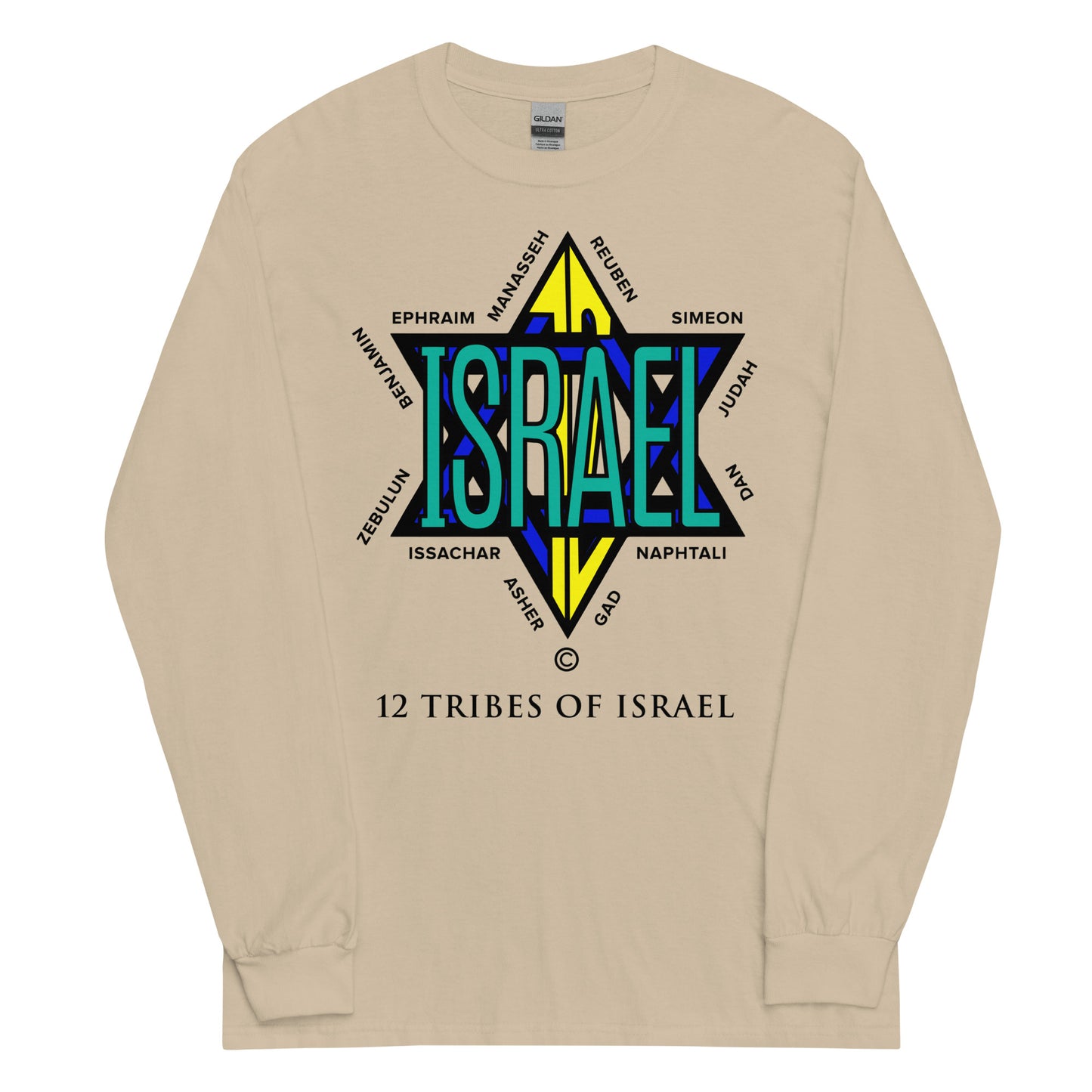 12 Tribes of Israel Men’s Long Sleeve Shirt