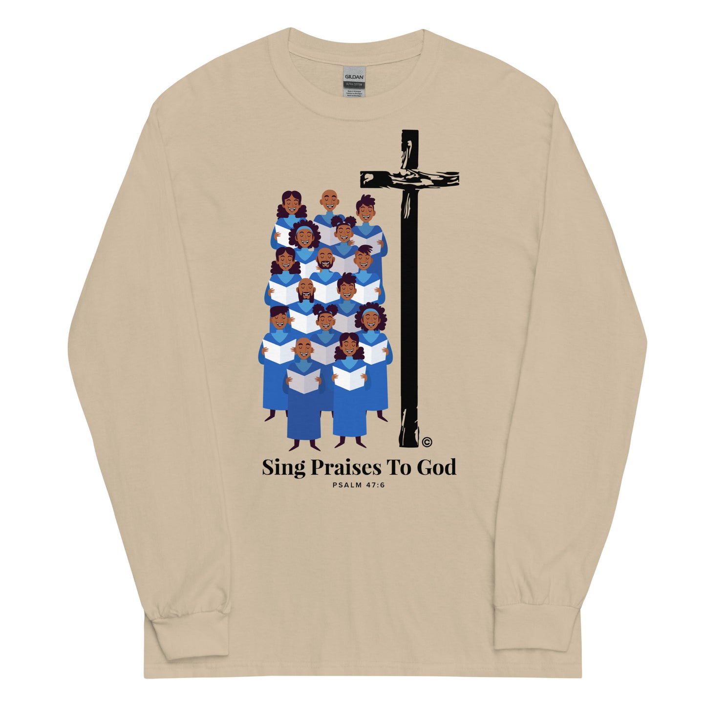 Sing Praises to God Men’s Long Sleeve Shirt