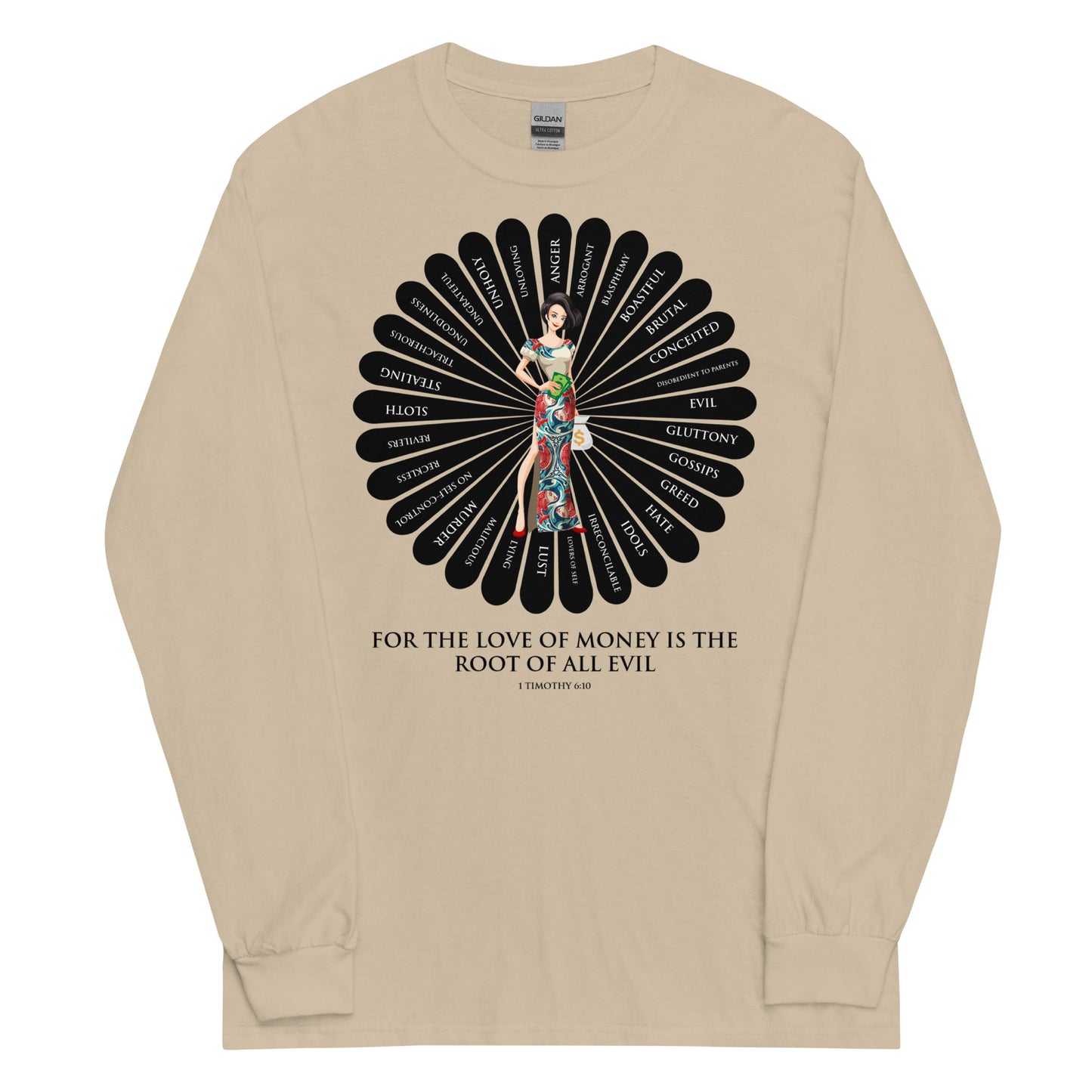 For the Love of Money Men’s Long Sleeve Shirt