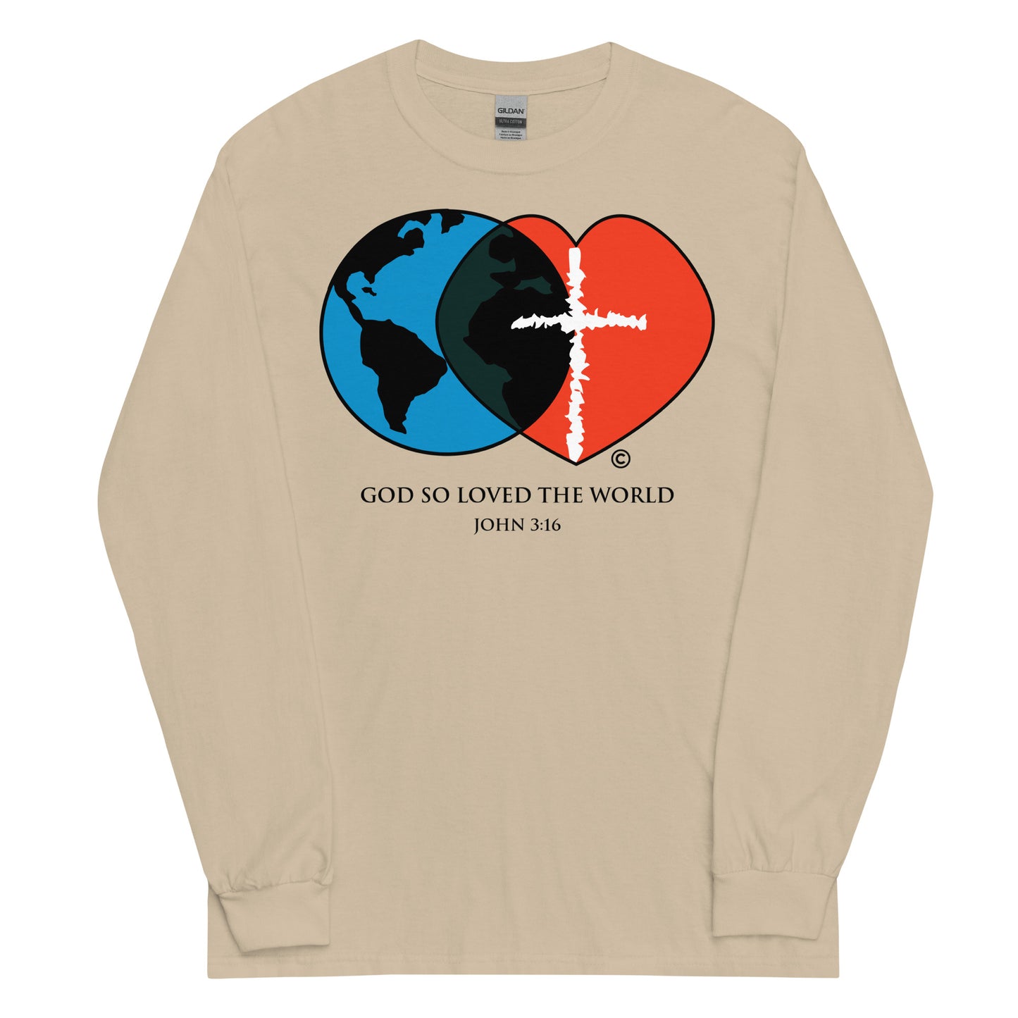 John 3:16 Men’s Long Sleeve Shirt
