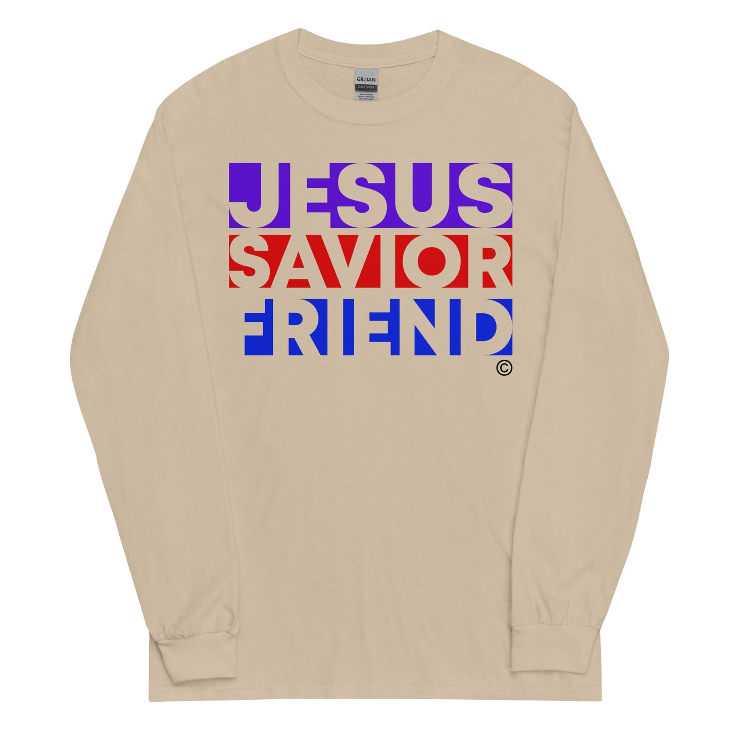 Jesus Savior Friend Men’s Long Sleeve Shirt