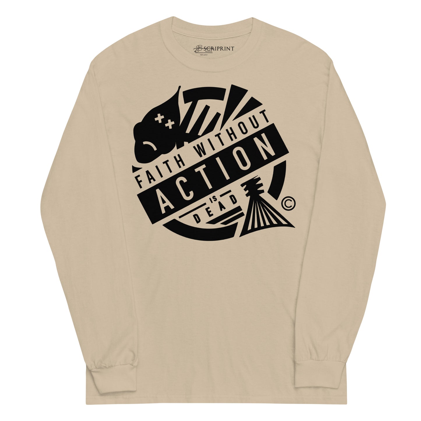 Faith Without Action Men’s Long Sleeve Shirt