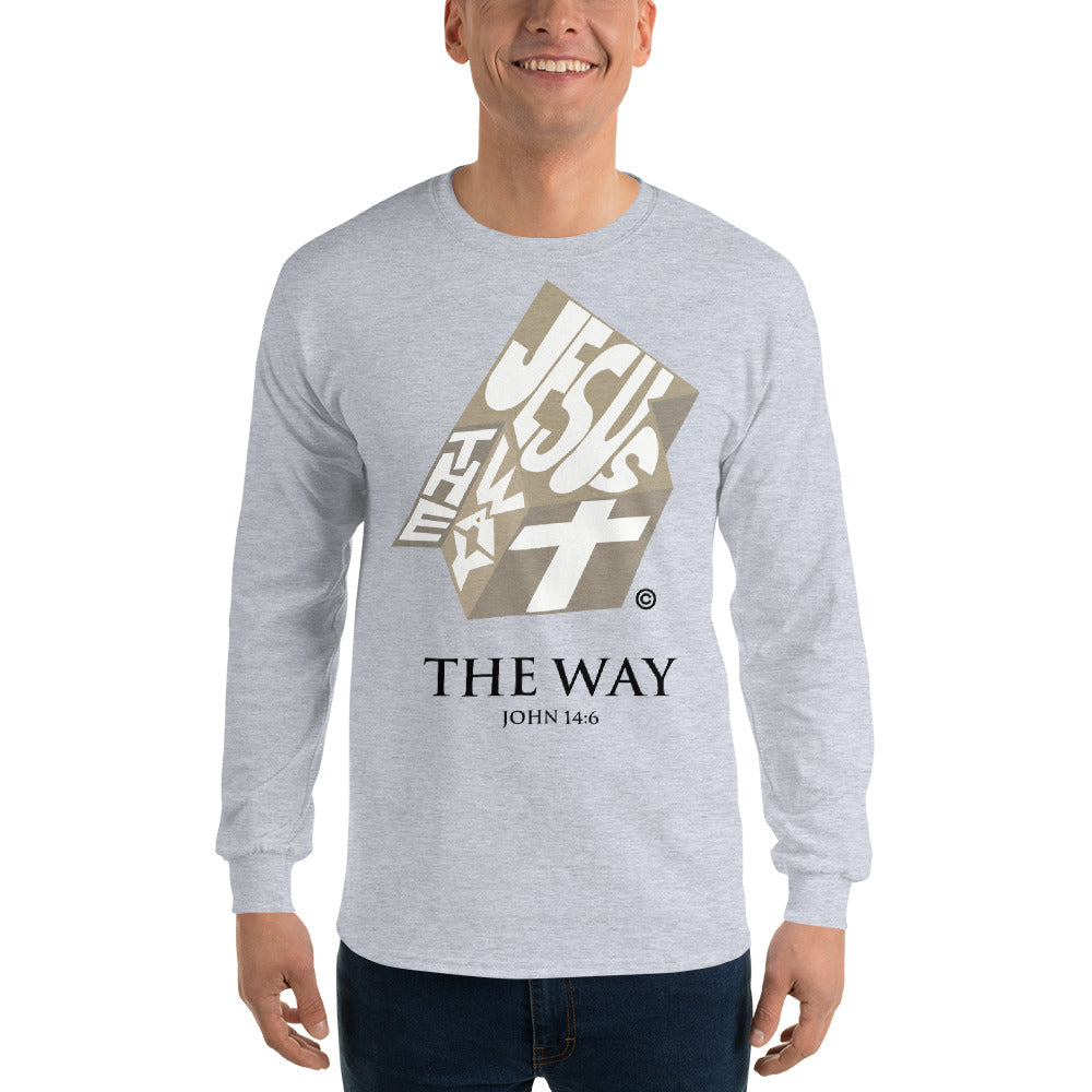 The Way Dark-Colored Men’s Long Sleeve Shirt
