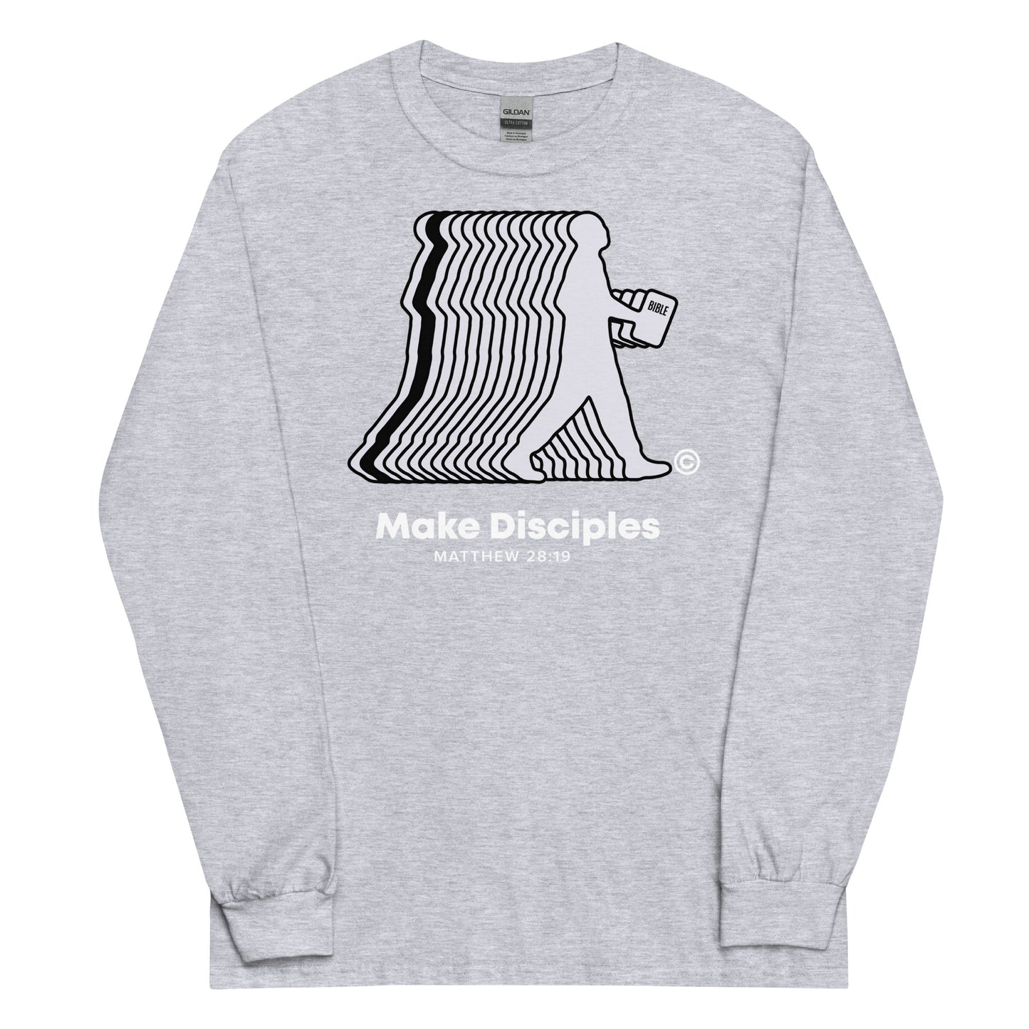 Make Disciples Dark-Colored Men’s Long Sleeve Shirt