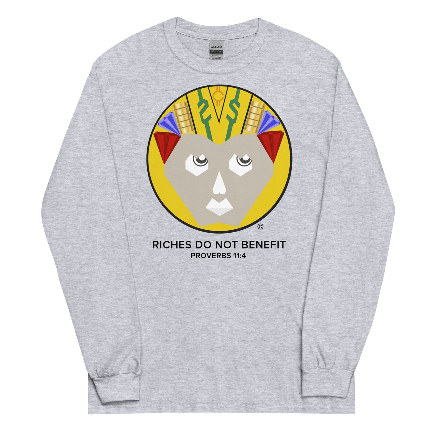 Riches Do Not Benefit Men’s Long Sleeve Shirt
