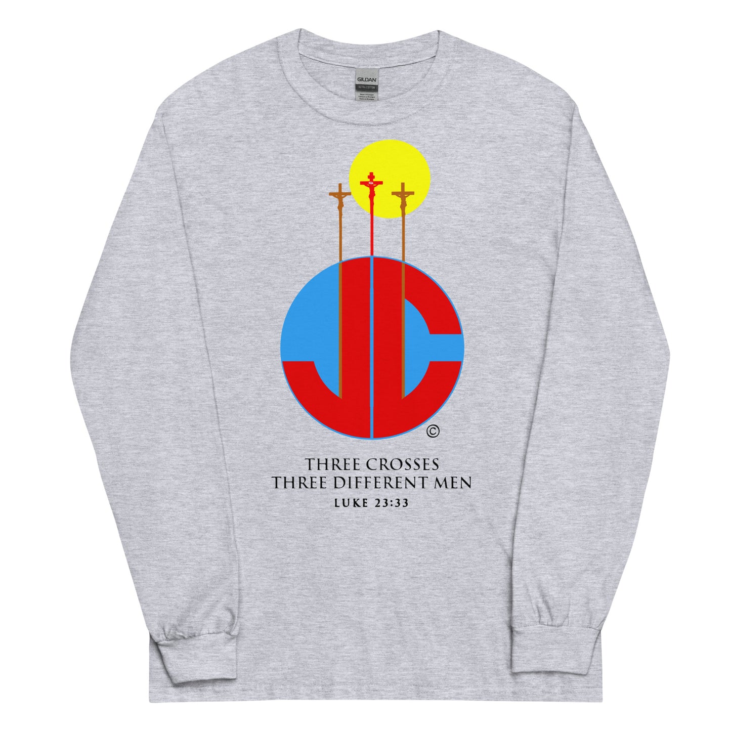Three Crosses Men’s Long Sleeve Shirt