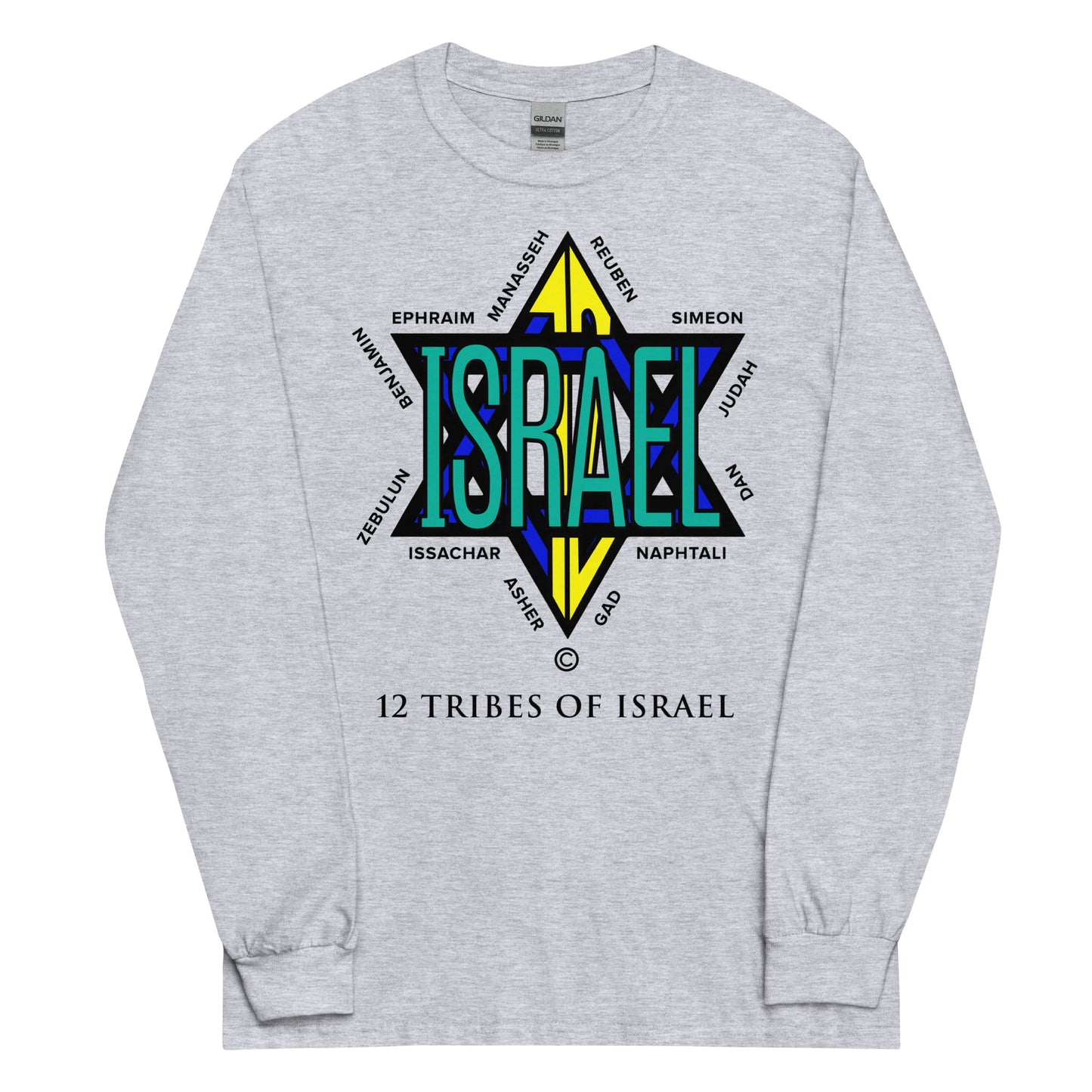 12 Tribes of Israel Men’s Long Sleeve Shirt