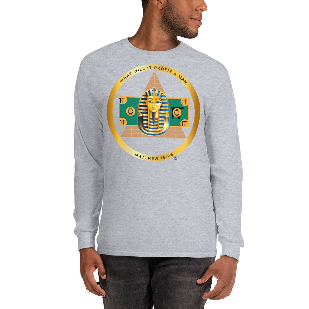 Matthew 16:26 Men’s Long Sleeve Shirt