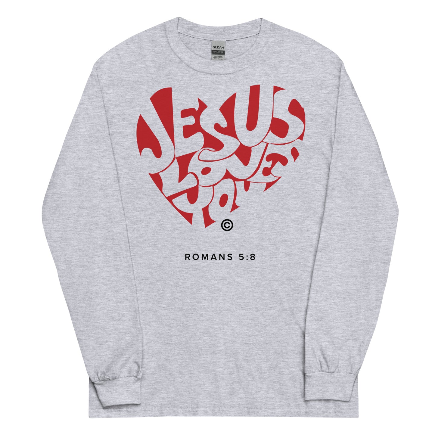 Jesus Loves You Men’s Long Sleeve Shirt