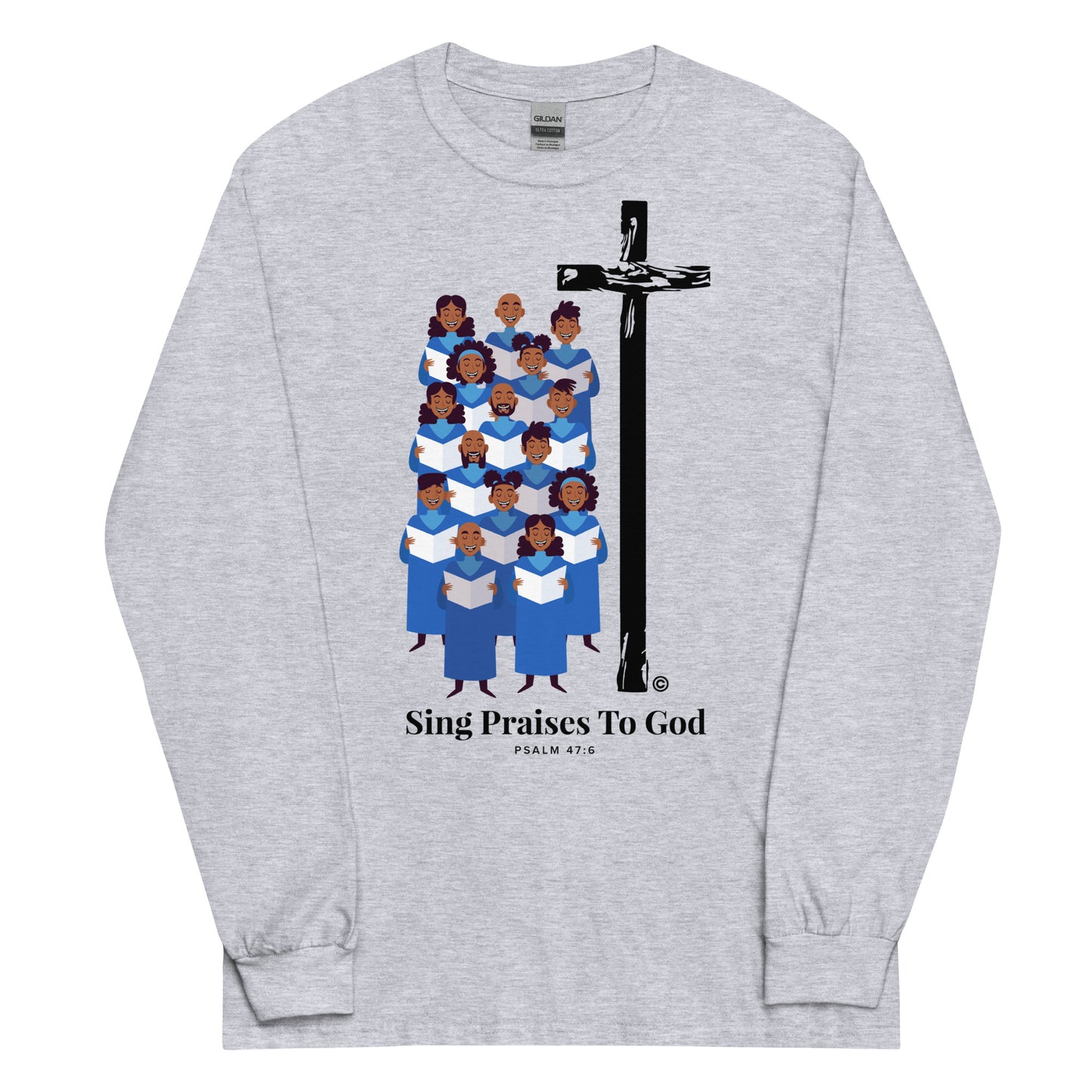 Sing Praises to God Men’s Long Sleeve Shirt