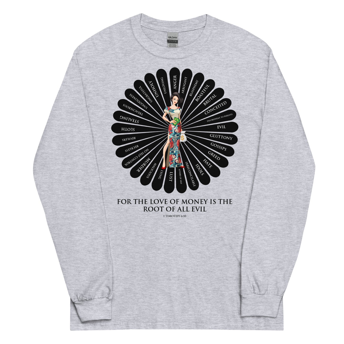 For the Love of Money Men’s Long Sleeve Shirt