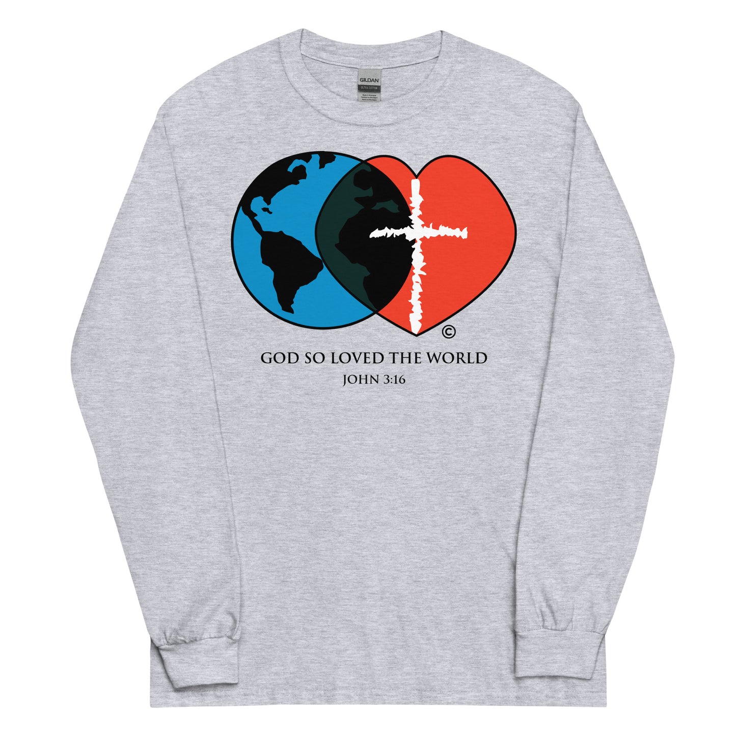 John 3:16 Men’s Long Sleeve Shirt