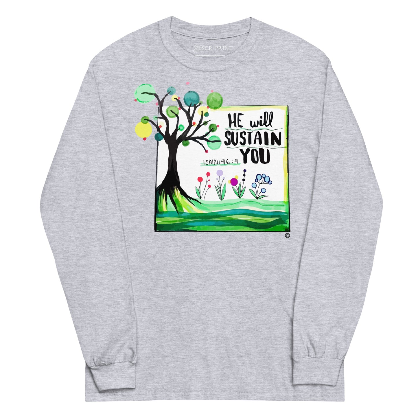 He Will Sustain You Men’s Long Sleeve Shirt