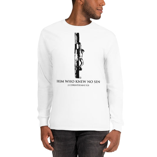 Him Who Knew No Sin Men’s Long Sleeve Shirt