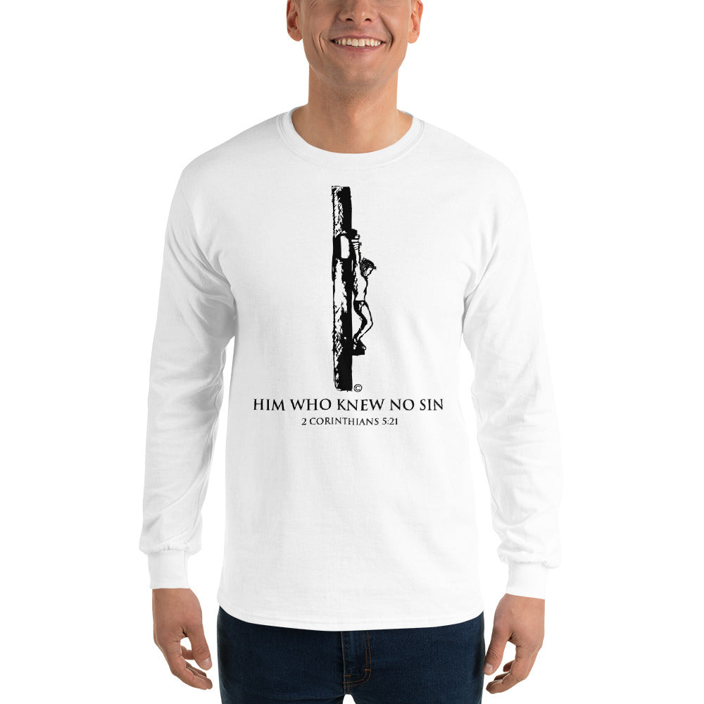Him Who Knew No Sin Men’s Long Sleeve Shirt