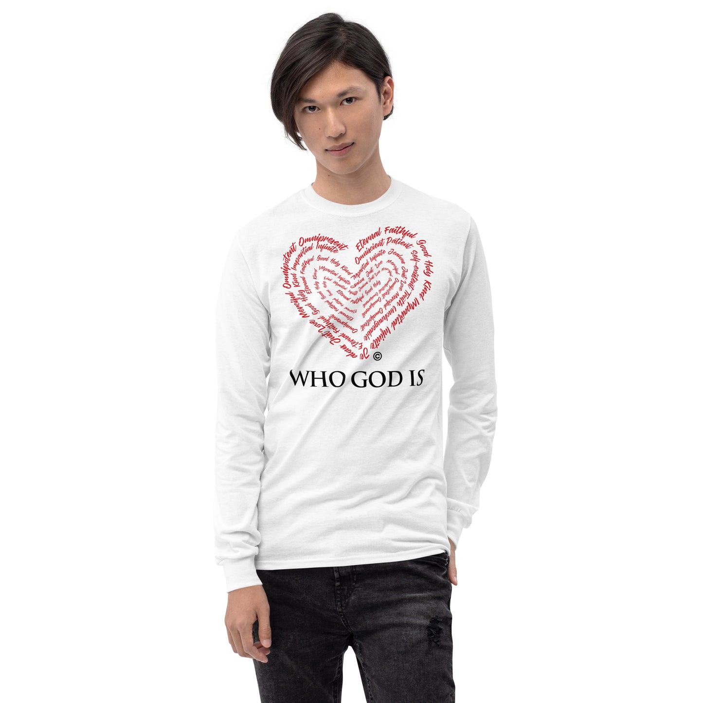 Who God Is Men’s Long Sleeve Shirt