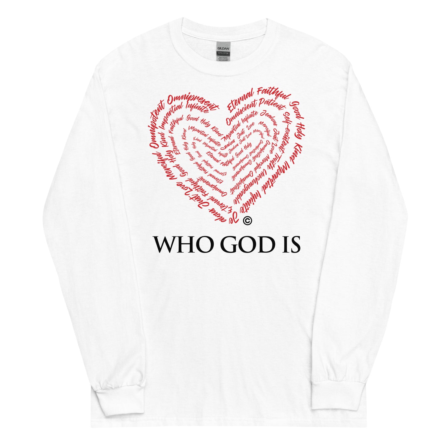 Who God Is Men’s Long Sleeve Shirt