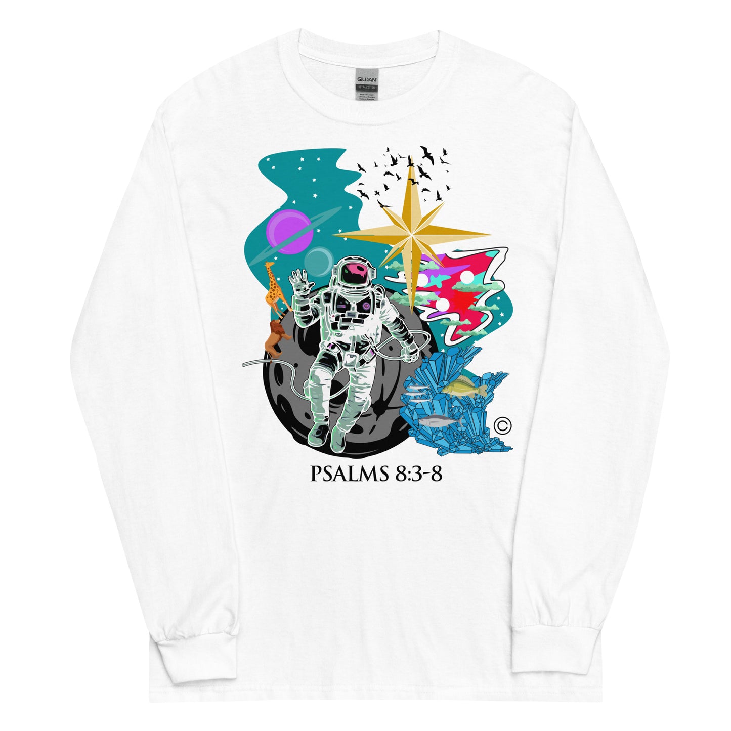 Psalm 8:3-8 Men’s Long Sleeve Shirt