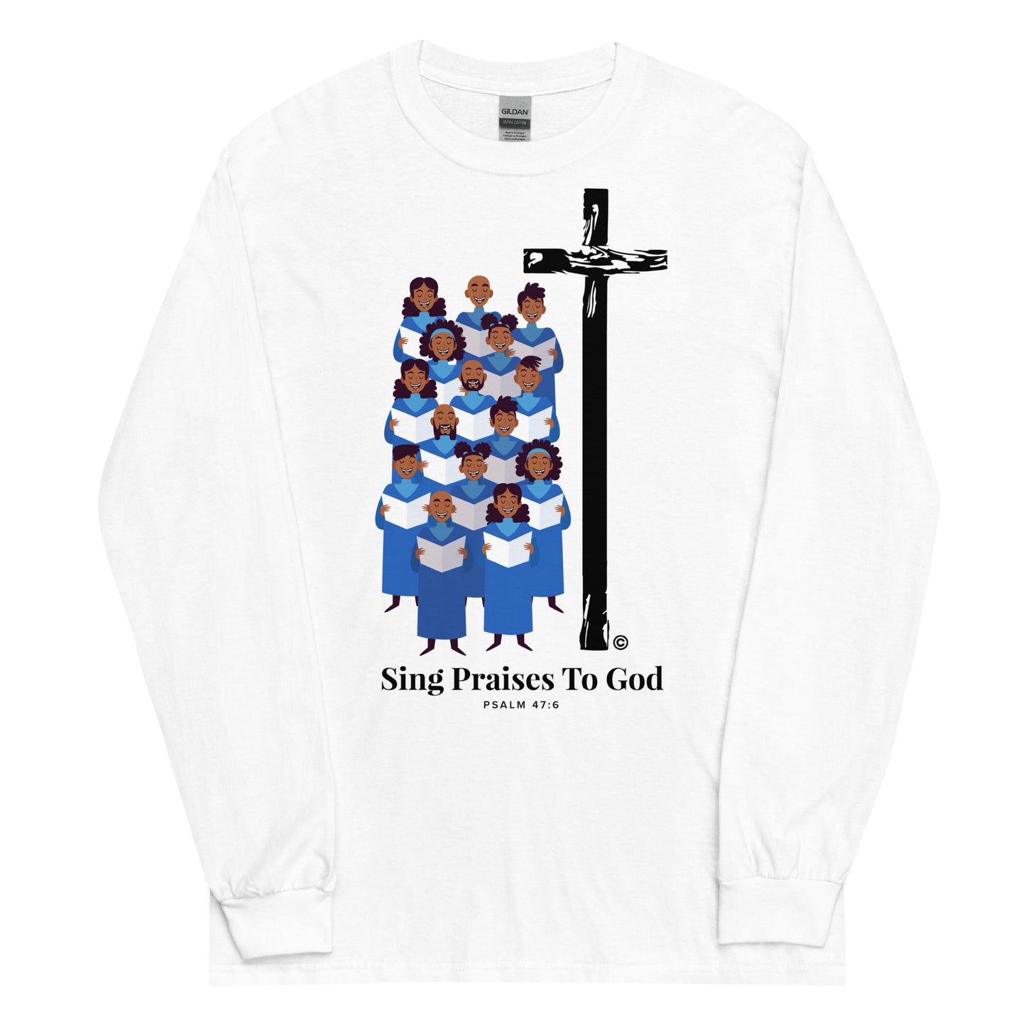Sing Praises to God Men’s Long Sleeve Shirt